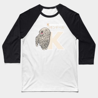 Komondor Letter K Baseball T-Shirt